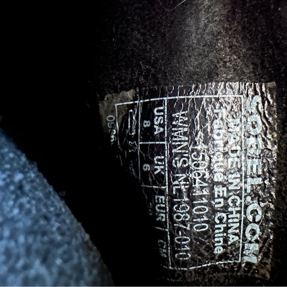 Sorel  black leather wedge Joan of Arctic Bootie - Picture 7 of 7